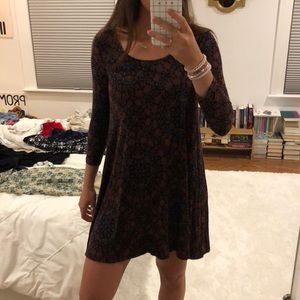 american eagle shift dress with crossed back
